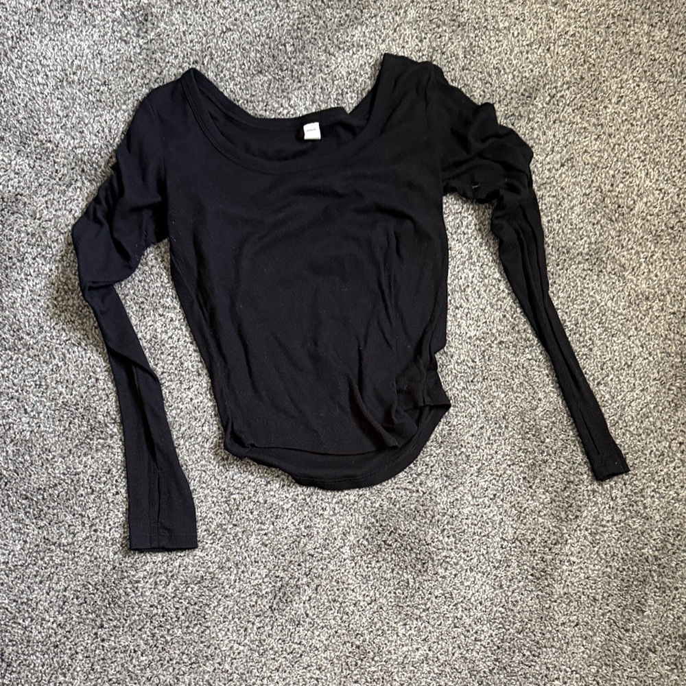 Old Navy Black Long Sleeve Top
